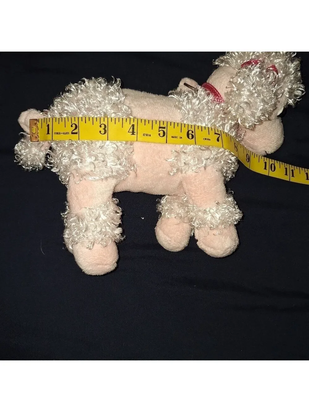 Kids Pink Poodle Plush Purse Bag